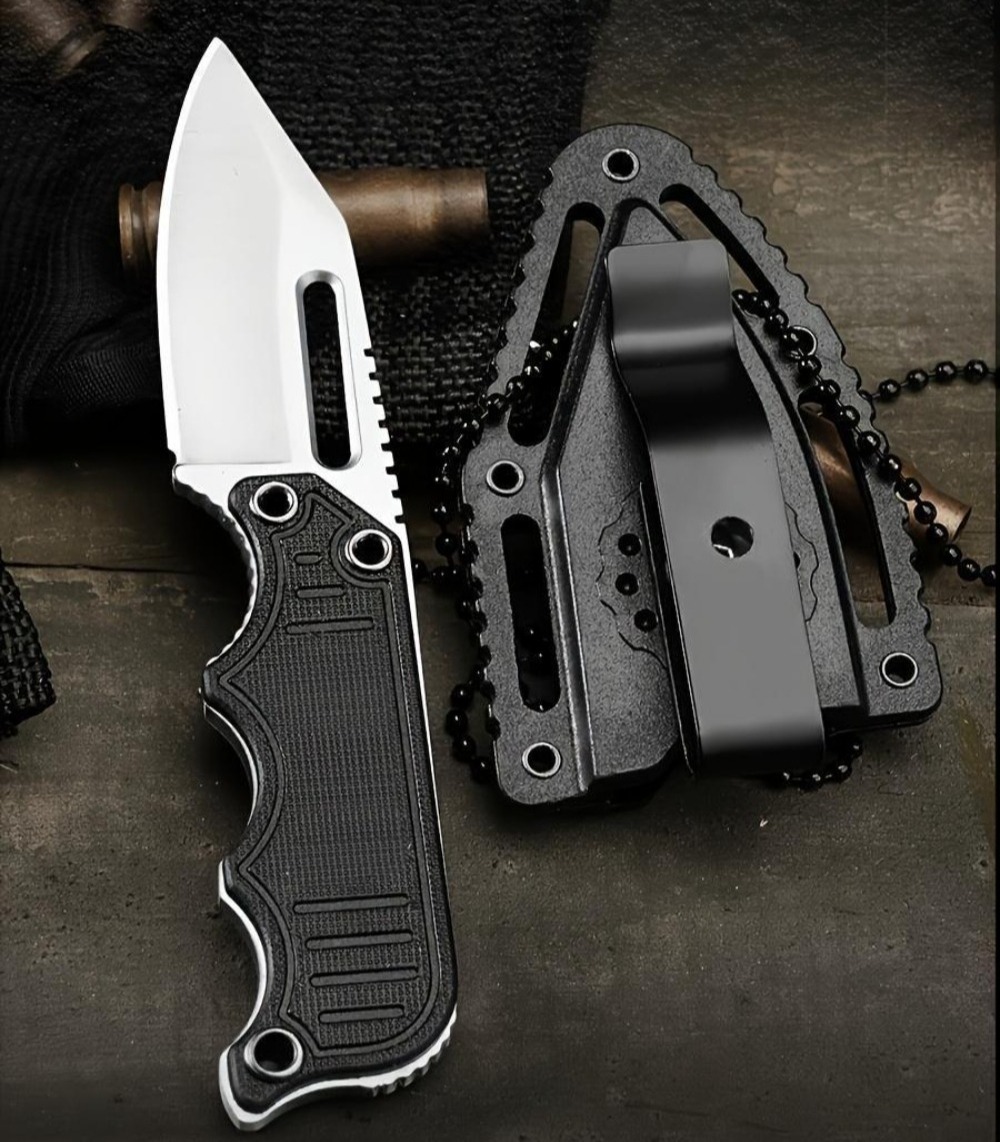 Everyday Carry (Edc) Knife - Coltello da Collo Portatile con Fodero