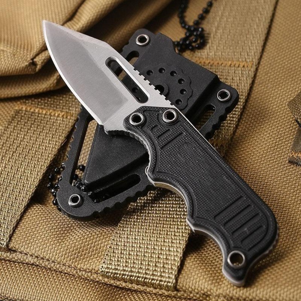 Everyday Carry (Edc) Knife - Coltello da Collo Portatile con Fodero
