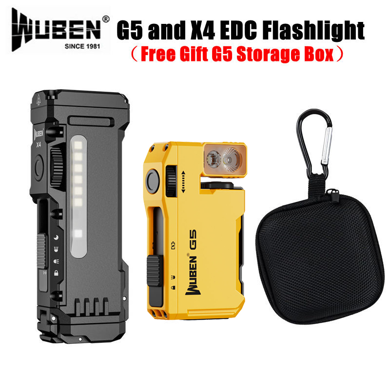 Edc Carry Flashlight - Torcia EDC WUBEN G5 & X4