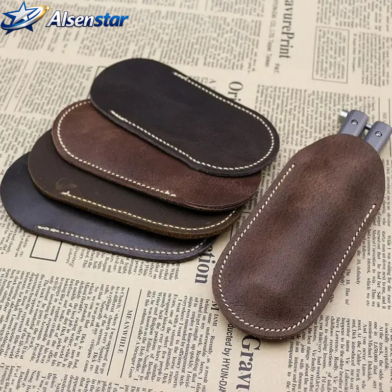 Edc Pocket Carry Fixed Blade - Fodero in pelle per coltello piccolo,