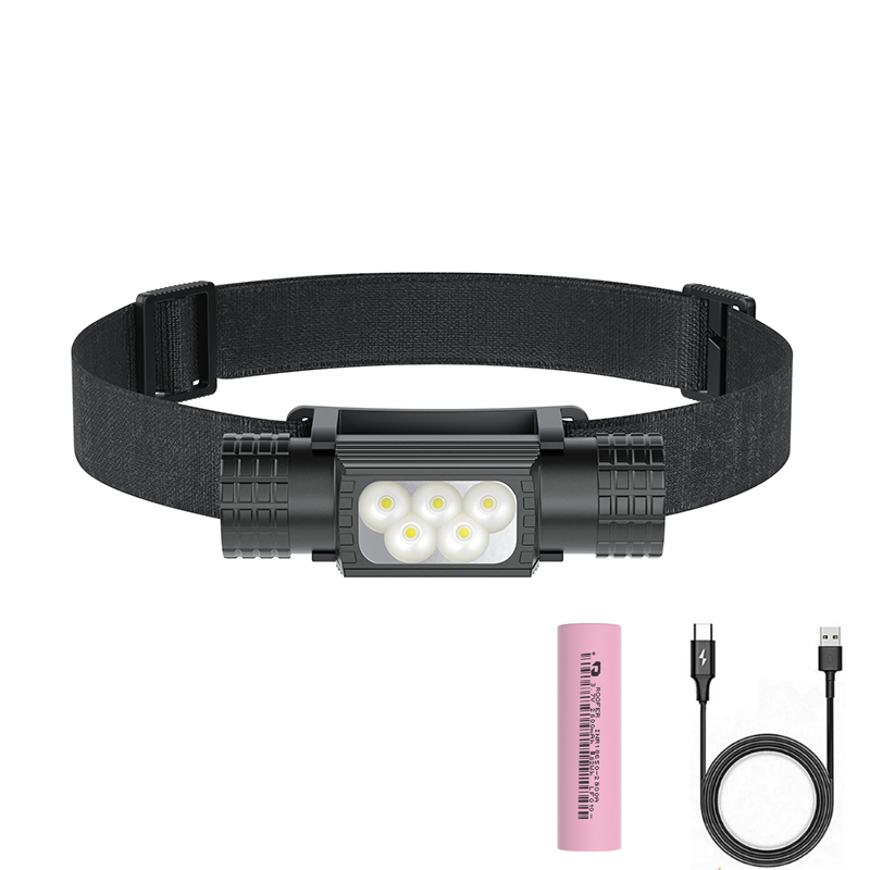 Edc Day Carry - Torce frontali a LED ricaricabili USB