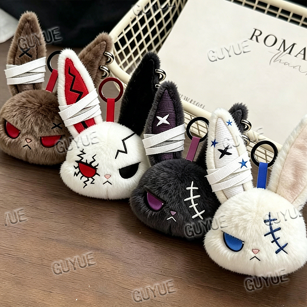 Carabiner Keychain - Portachiavi Kawaii Hot Gothic Bunny in