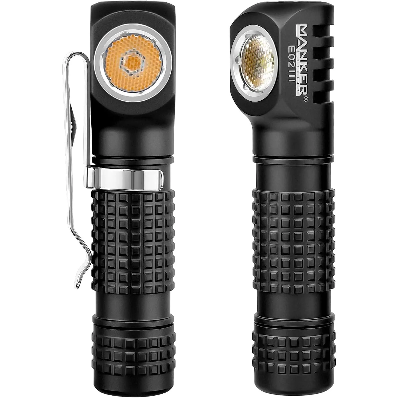 Edc Carry Flashlight - Torcia Manker E02III per Uso Quotidiano,