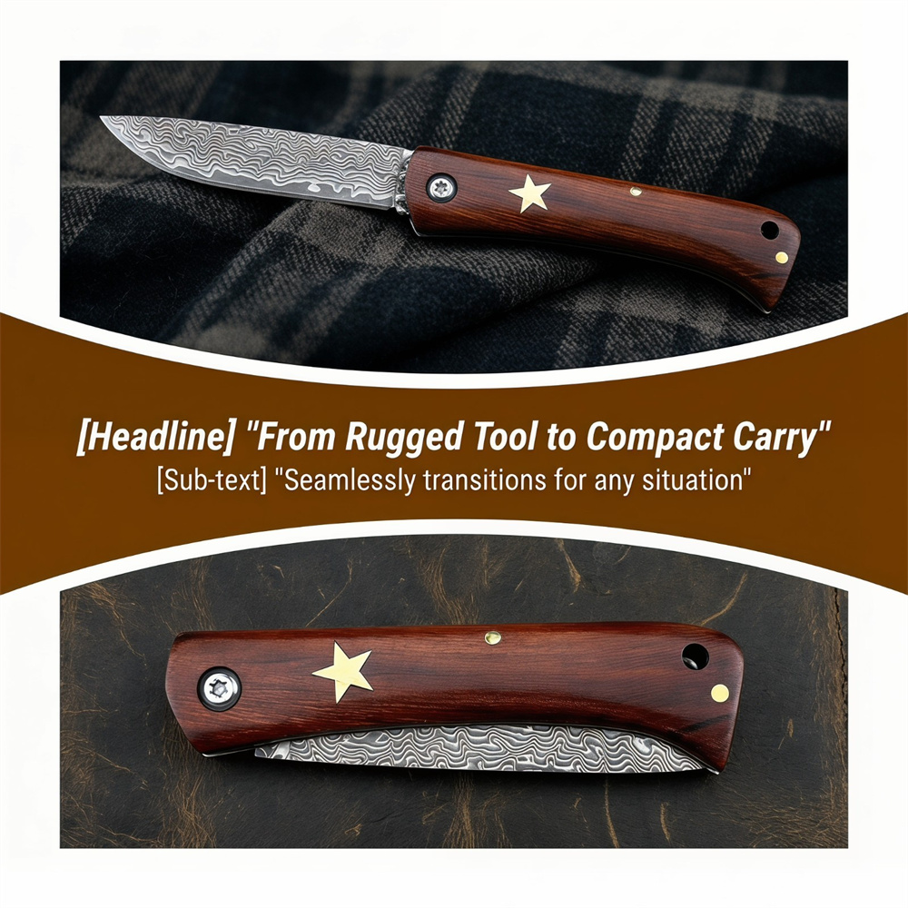 Coltello Tascabile Pieghevole  - Edc Pocket Carry Fixed Blade recensione e prezzo
